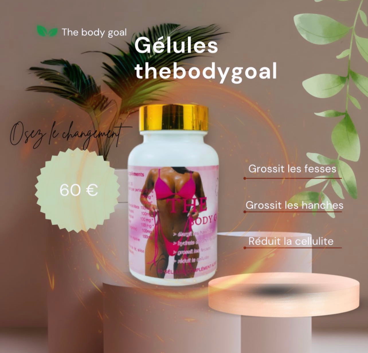 Gélules volume fesses hanches